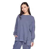 Haut à manches longues en tricot gaufré Wild Skye pour femmes Tailles TP–TG