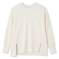 Haut à manches longues en tricot gaufré Wild Skye pour femmes Tailles TP–TG