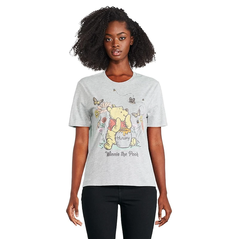 T-shirt Winnie l’ourson Disney pour femmes Tailles TP–TG
