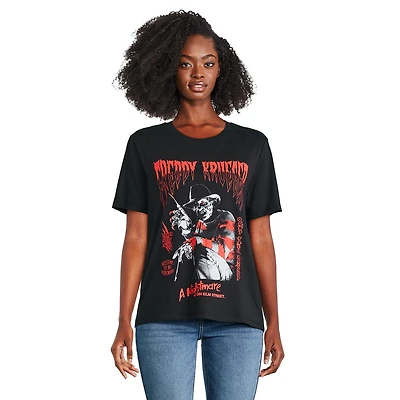 T-shirt à manches courtes Les Griffes de la nuit pour femmes Tailles TP–TG
