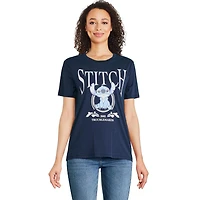 T-shirt à manches courtes Stitch Disney pour femmes