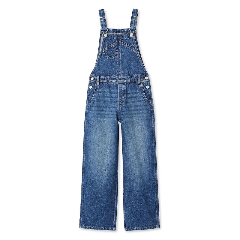 George Girls' Relaxed Denim Overall