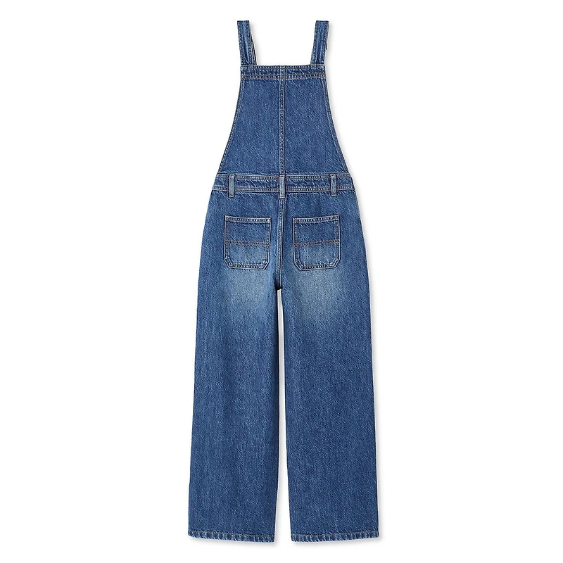 George Girls' Relaxed Denim Overall