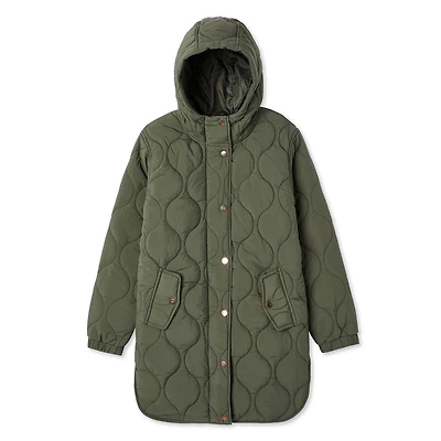 George Girls' Longline Transitional Jacket, Sizes XS-XL