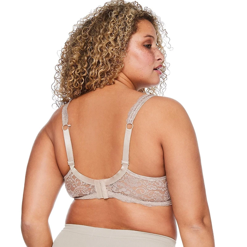 Soutien-gorge à coques avec dentelle superposée George pour femmes Tailles 40-44C, 38-44D