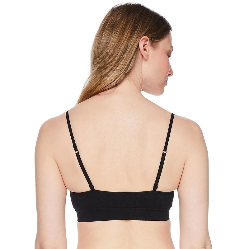 George Women's Seamless Bralette with Lace Trim, Sizes S-XXL