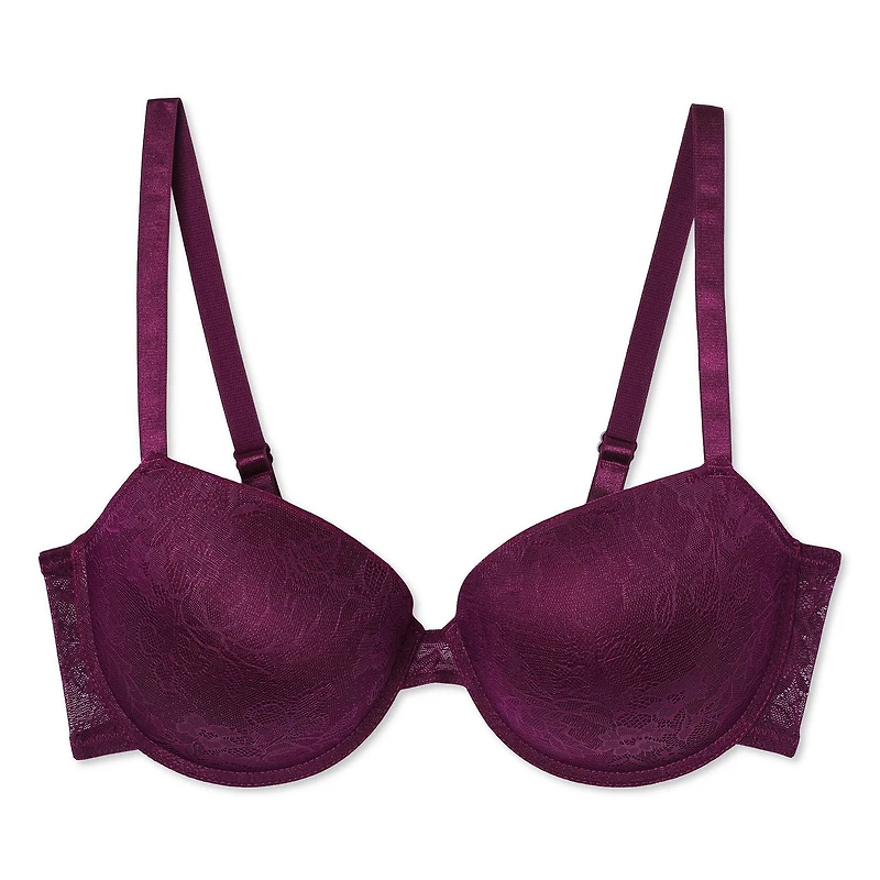 George Women's Plus Molded Lace T-Shirt Bra, Sizes 38C-42DD