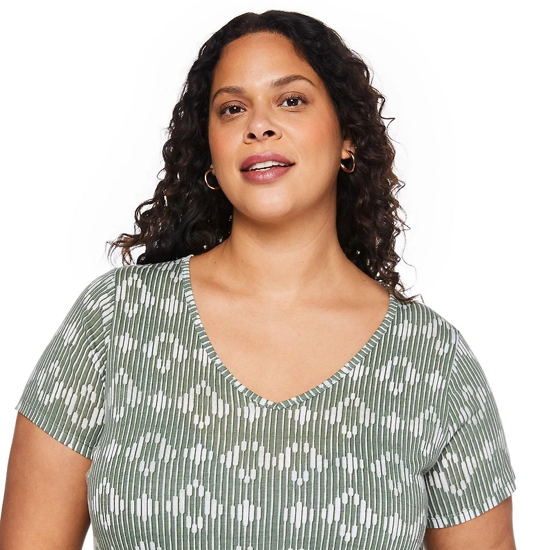 George Women's Plus V-Neckline Tee