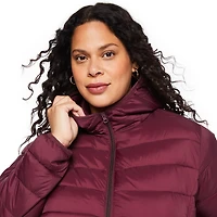 George Women's Plus Packable Puffer Jacket, Sizes 1X-4X