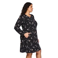 George Women's Plus 3/4 Sleeve Dress, Sizes 1X-4X