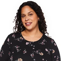 George Women's Plus 3/4 Sleeve Dress, Sizes 1X-4X