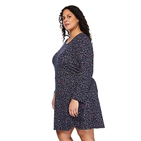 Robe à manches 3/4 George Plus pour femmes Tailles 1X-4X