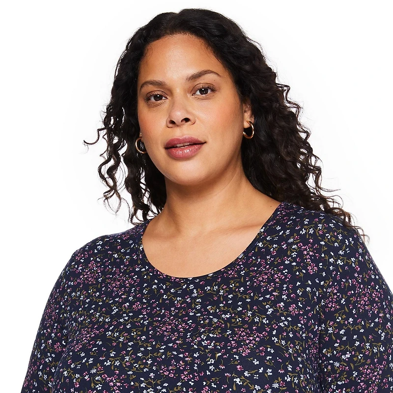 Robe à manches 3/4 George Plus pour femmes Tailles 1X-4X