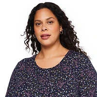 Robe à manches 3/4 George Plus pour femmes Tailles 1X-4X