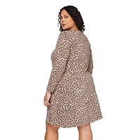 Robe à manches 3/4 George Plus pour femmes Tailles 1X-4X