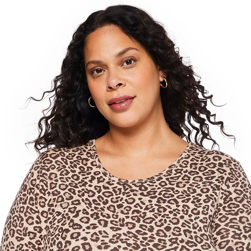 George Women's Plus 3/4 Sleeve Dress, Sizes 1X-4X