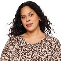 George Women's Plus 3/4 Sleeve Dress, Sizes 1X-4X