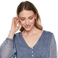 George Women's Smocked Blouse, Sizes XS-XXL