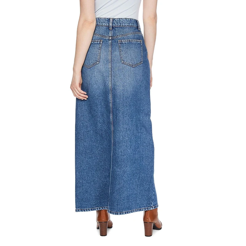 George Women's Denim Maxi Skirt, Sizes 2-18