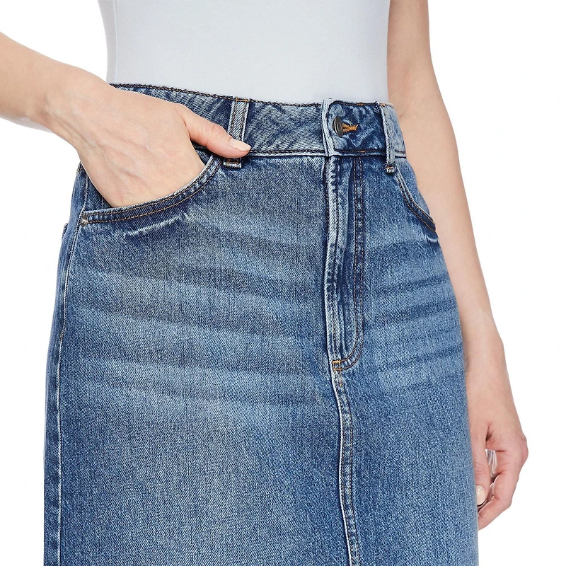 George Women's Denim Maxi Skirt, Sizes 2-18