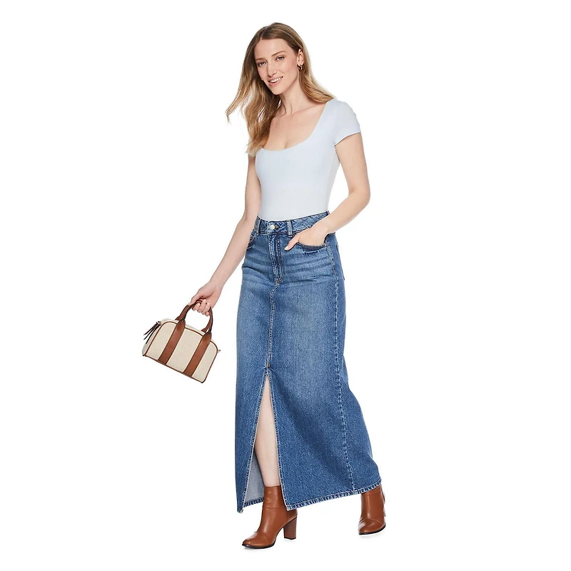 Jupe longue en denim George pour femmes Tailles 2-18