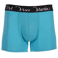 Caleçons boxers Yves Martin uni en rayonne pour hommes