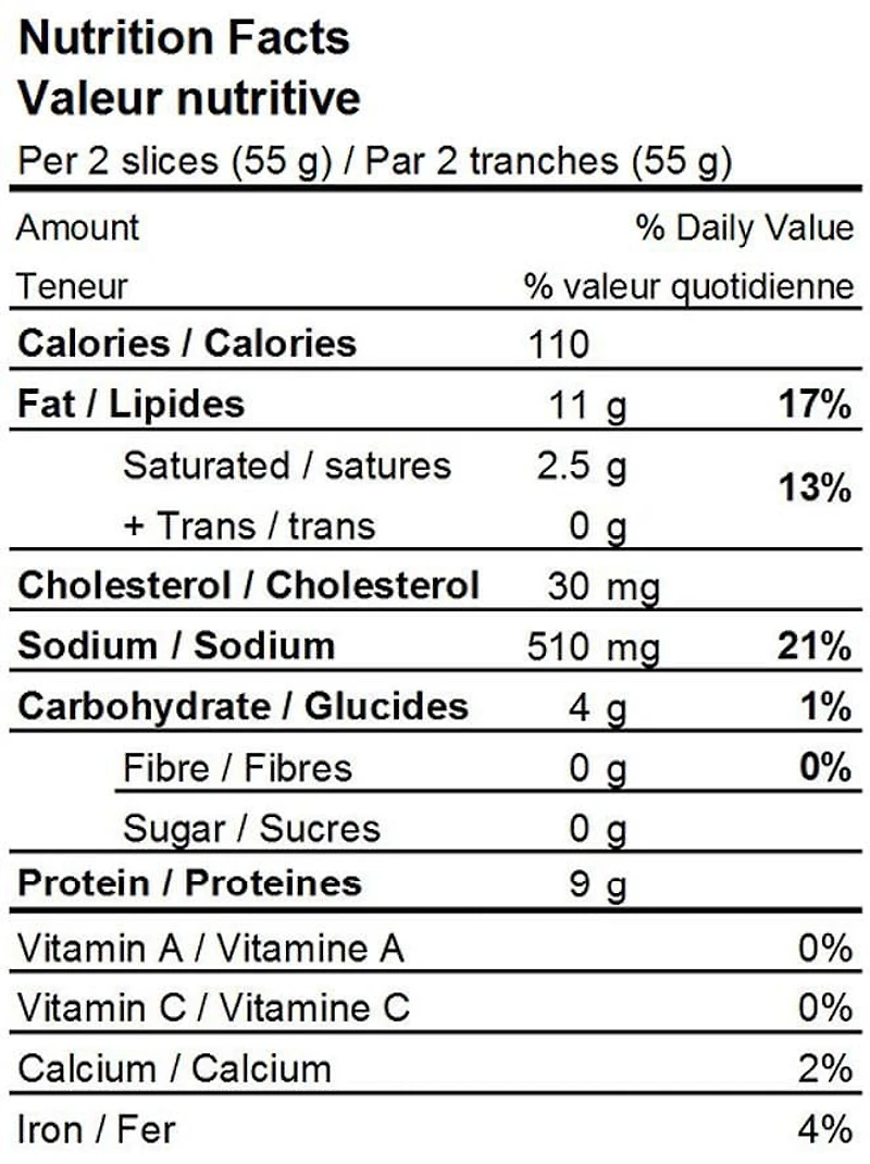 Harvest Meats Bologne tranché sans gluten fumé naturellement 375g