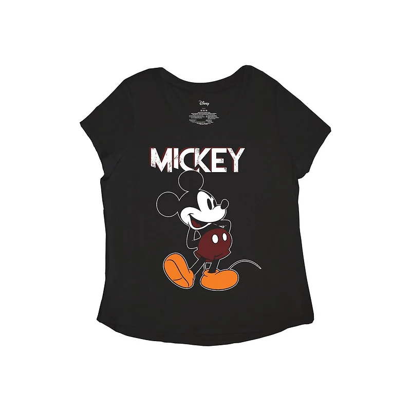 T-shirt noir The Classic Mickey Pose