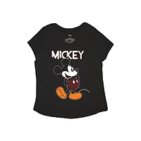 T-shirt noir The Classic Mickey Pose