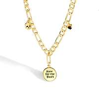Luxury Designs Chaîne Figaro Supernatural Charm plaquée or