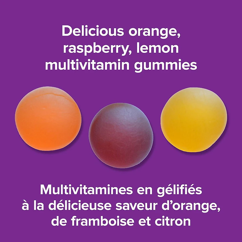 Webber Naturals® Multivitamin Orange · Raspberry · Lemon