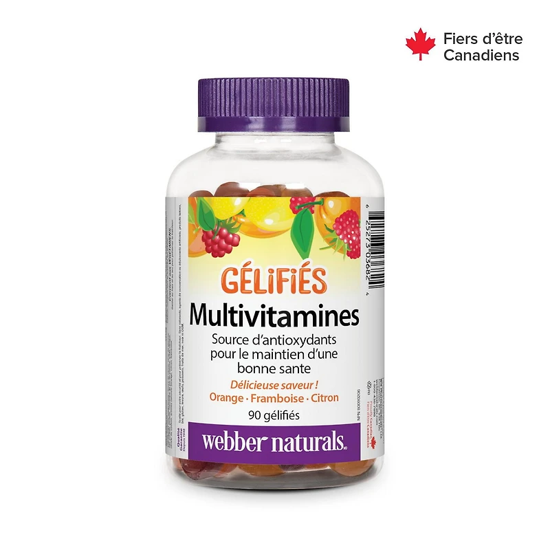 Webber Naturals® Multivitamin Orange · Raspberry · Lemon