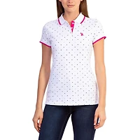 U.S. POLO ASSN Women's Dot Print Polo
