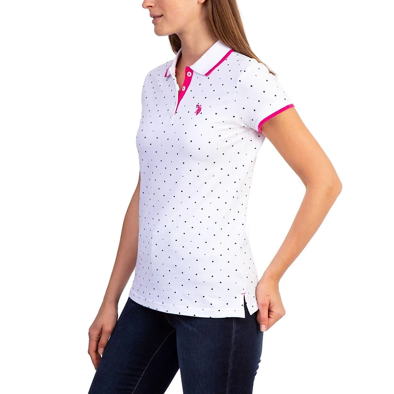 U.S. POLO ASSN Women's Dot Print Polo