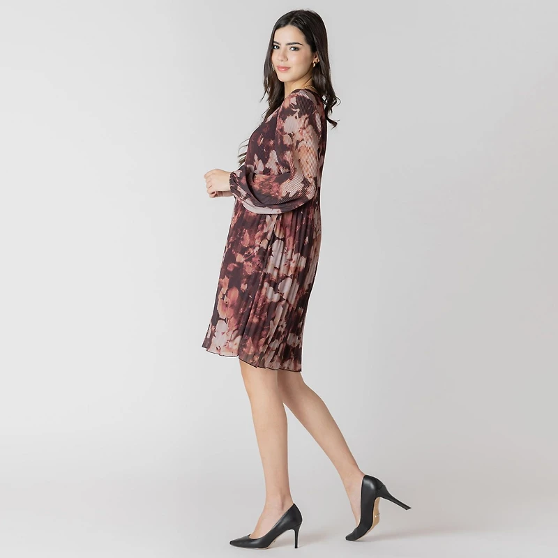 Devoted Long sleeve V neck mini dress, dress
