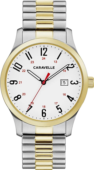 Montre Caravelle deux tons pour hommes