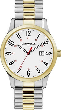 Montre Caravelle deux tons pour hommes