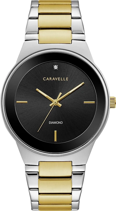 Caravelle Mens Two-Tone Quartz Watch