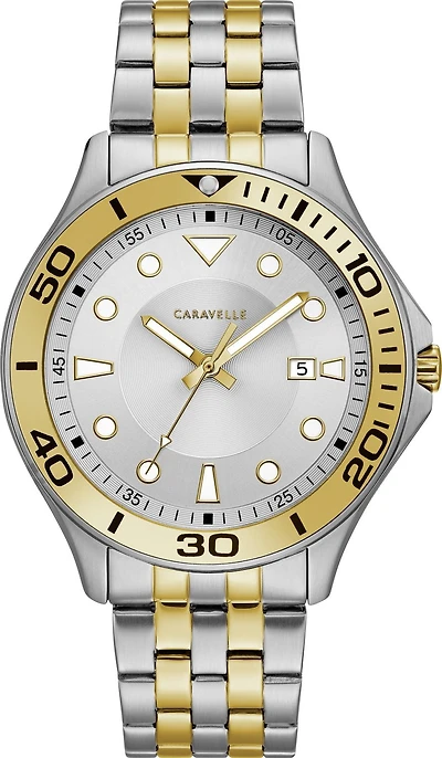 Montre Caravelle deux tons pour hommes
