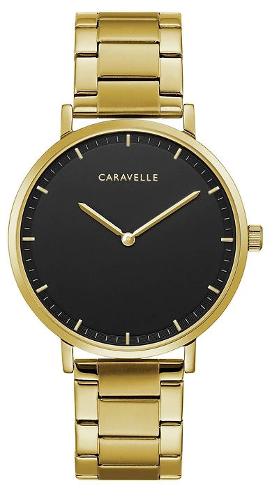 Montre Caravelle dorée pour hommes