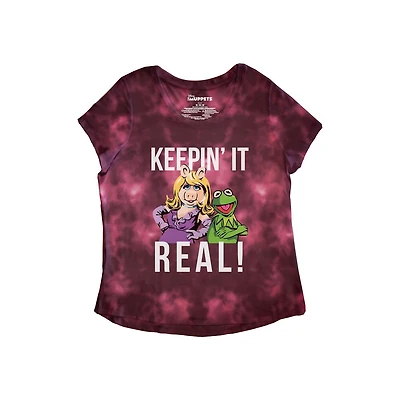 Les Muppets Keeping It Real T-shirt bordeaux tie-dye