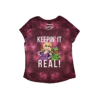 Les Muppets Keeping It Real T-shirt bordeaux tie-dye
