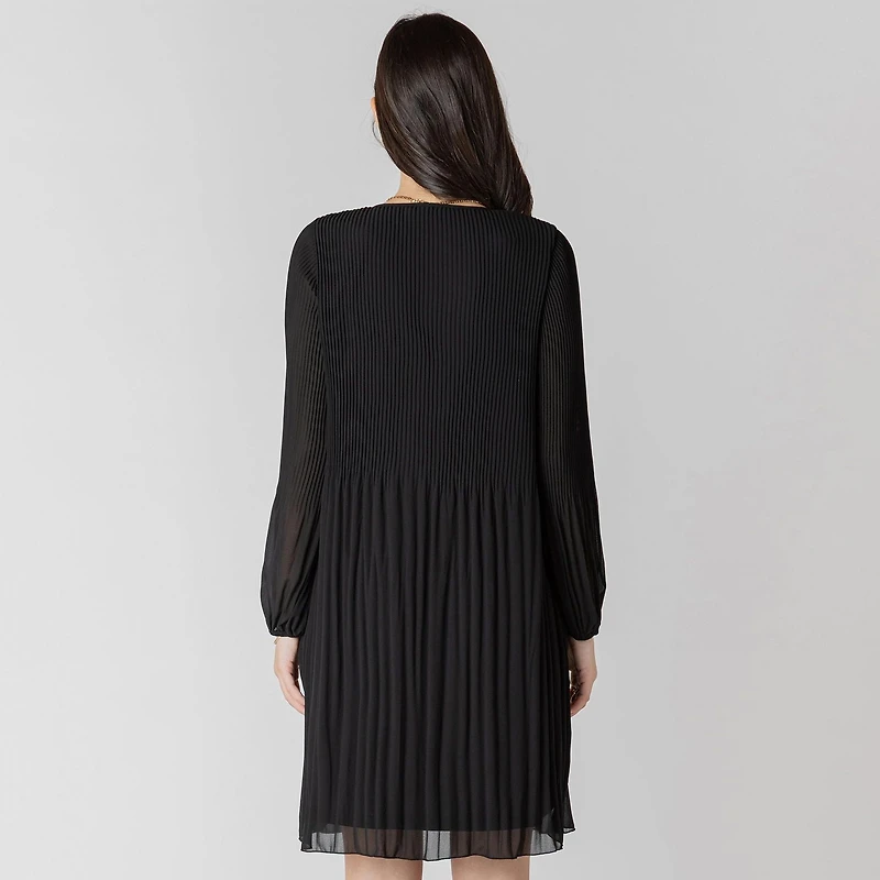 Devoted Long sleeve V neck mini dress