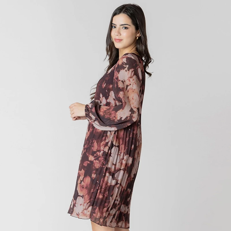 Devoted Long sleeve V neck mini dress, dress