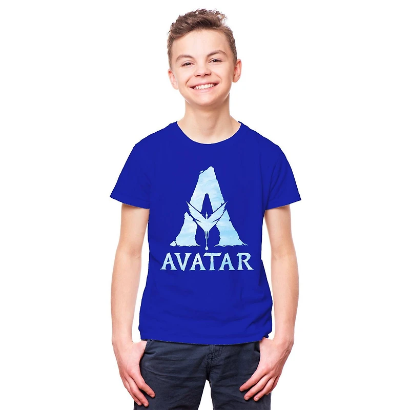 T-shirt à manches courtes Avatar pour garçon Tailles: TP-TG