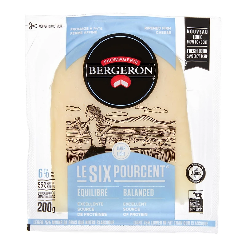 Fromage à pâte ferme affiné Six Percent de Fromagerie Bergeron à 6 % M.G.