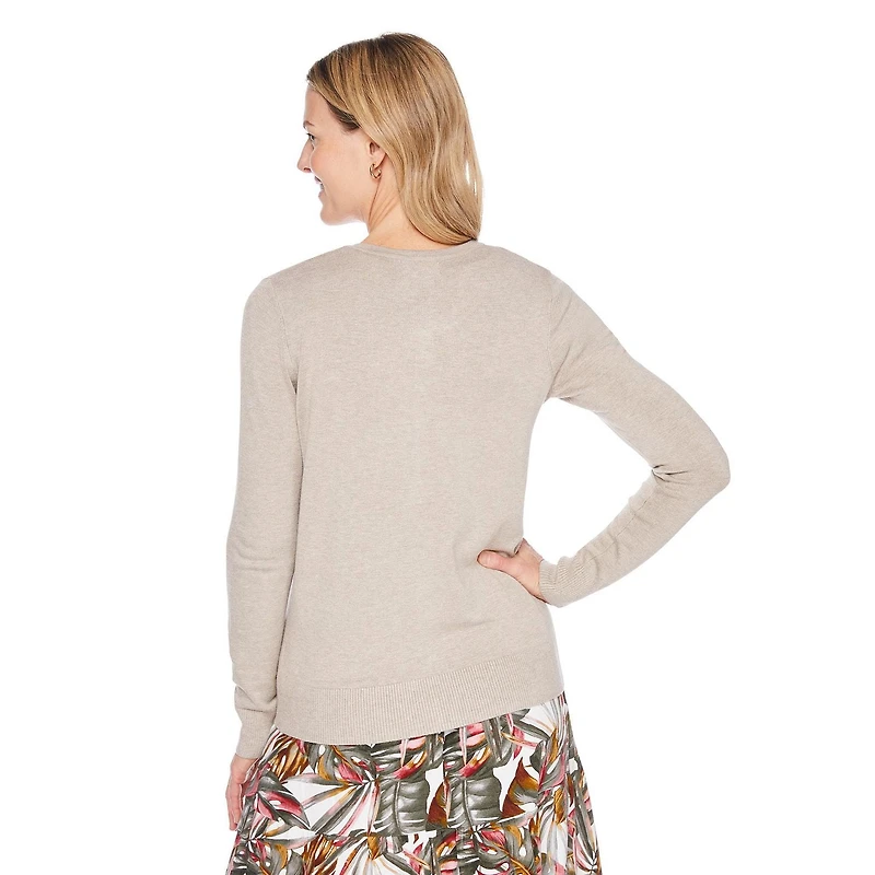 Cardigan classique à manches longues Iyla pour femmes Tailles P-TTG