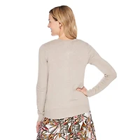 Cardigan classique à manches longues Iyla pour femmes Tailles P-TTG