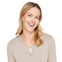 Cardigan classique à manches longues Iyla pour femmes Tailles P-TTG