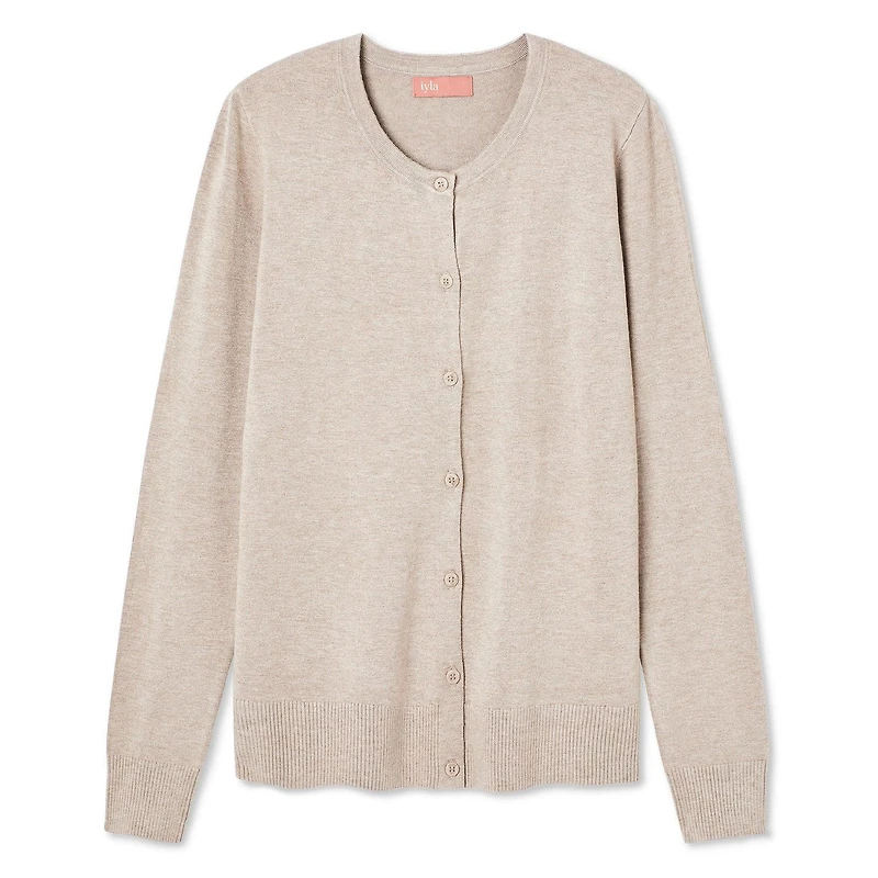 Iyla Women's Classic Long Sleeve Cardigan, Sizes S-XXL